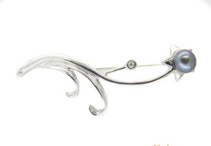 时尚天然珍珠胸针与胸花 情侣礼品首选，情人节的心动之选